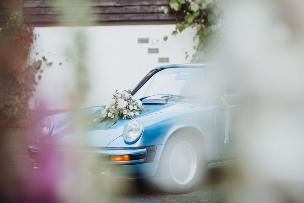 Hochzeitsauto Porsche